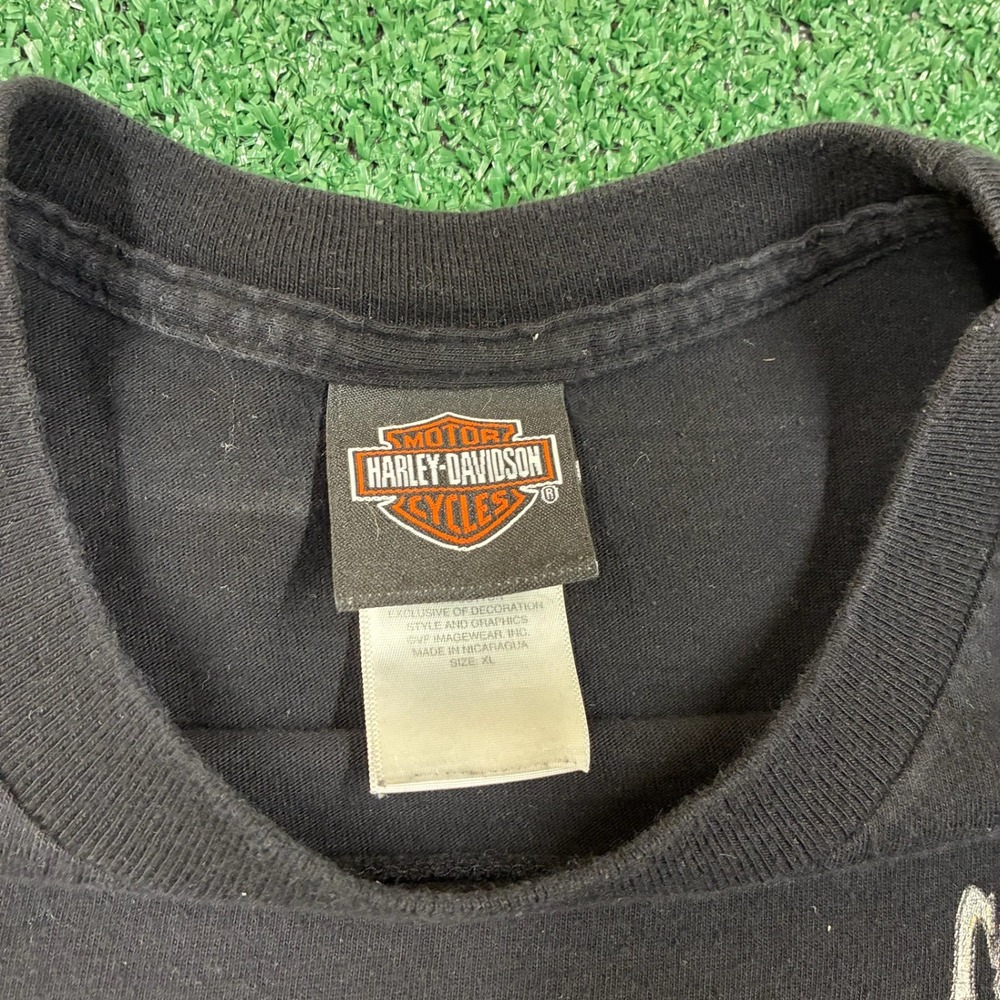 Y2K Harley Davidson Key West Florida Flame Graphic T-shirt - Picture 3 of 5
